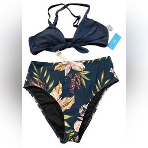 NWT Cupshe Floral Bikini Set